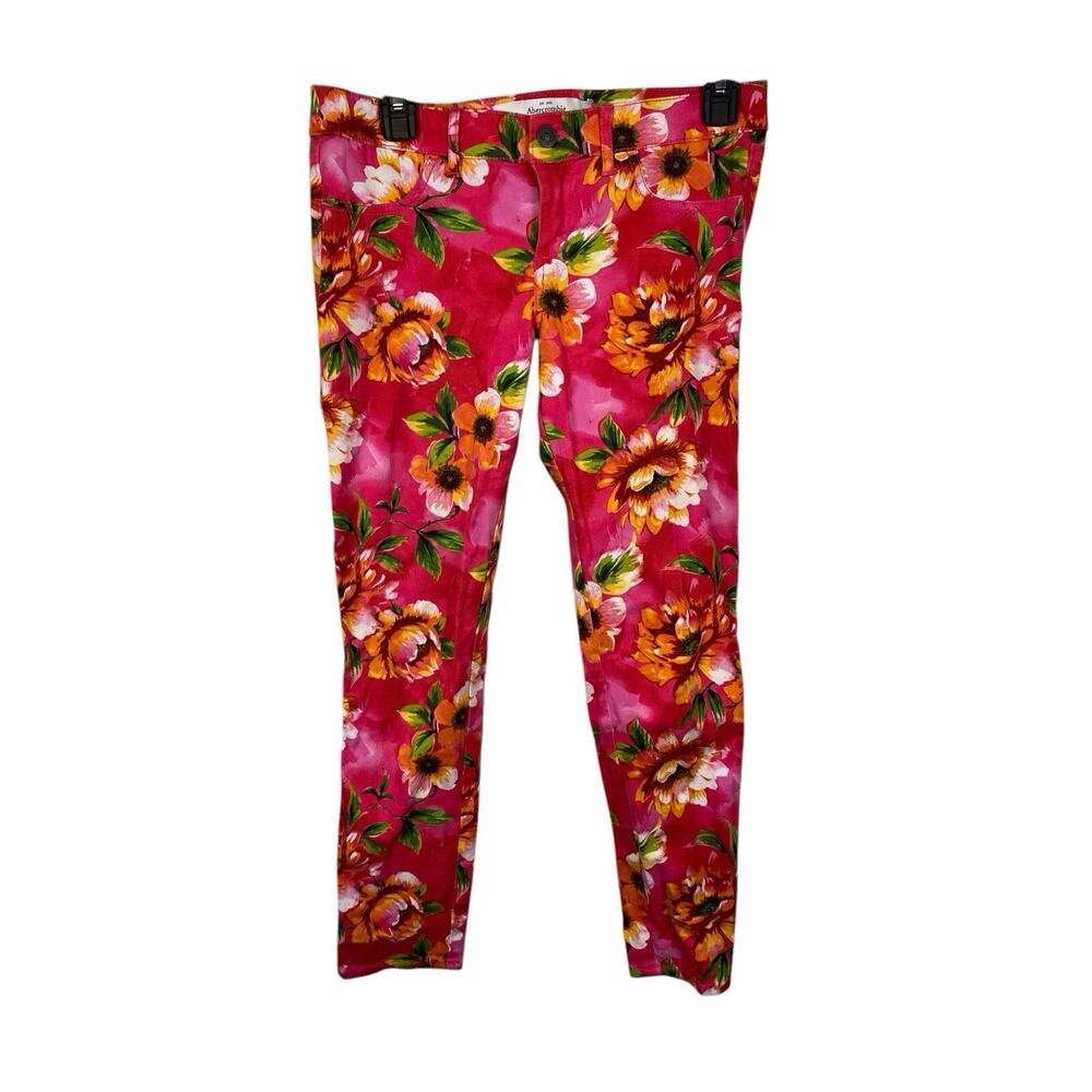 Abercrombie‎ & Fitch Women's Floral Skinny Jeans Size 2 W26